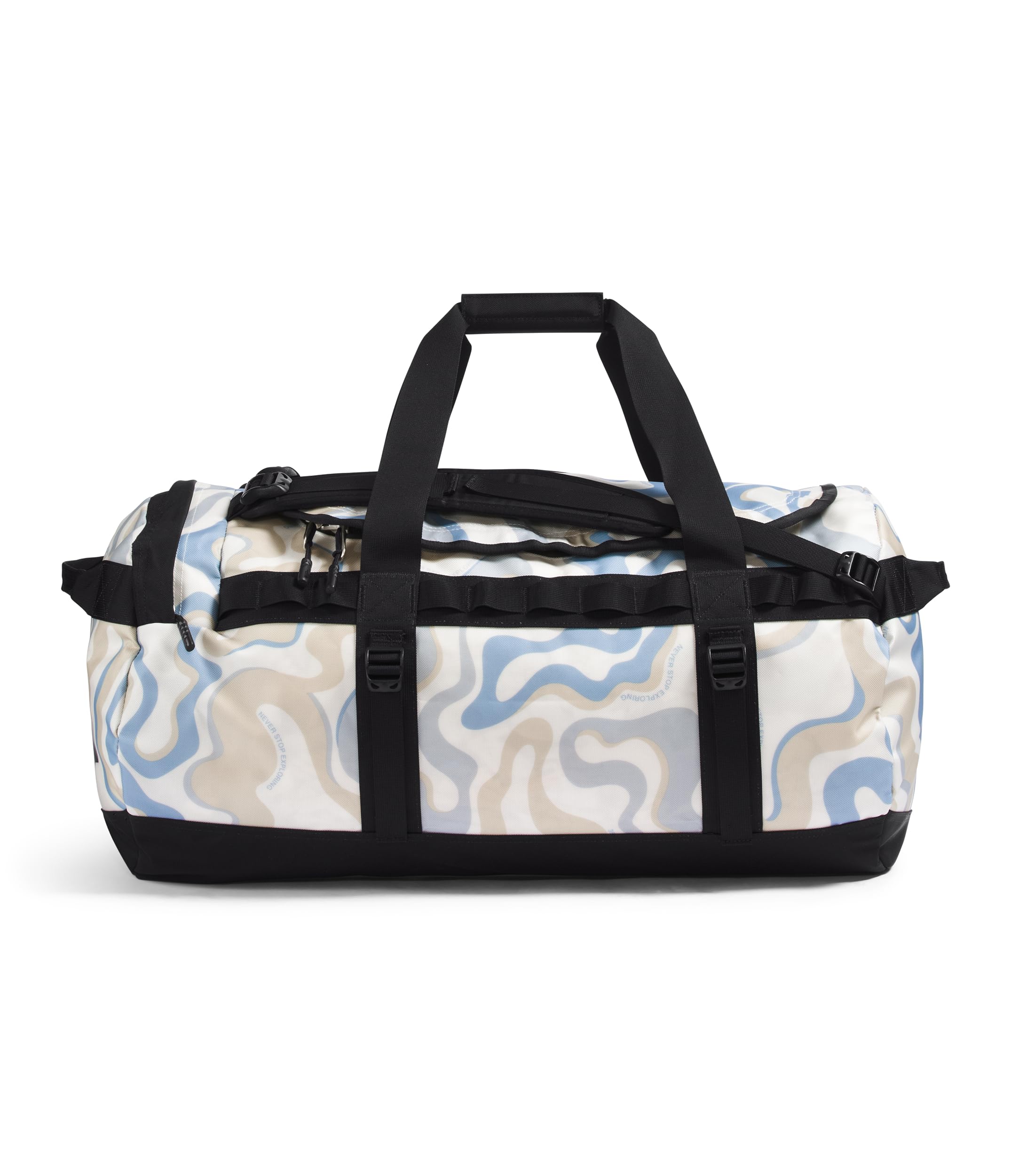 Foto 2 pulgar | Bolsa De Viaje The North Face Base Camp Duffel M 71l Blanco/negro - Venta Internacional.