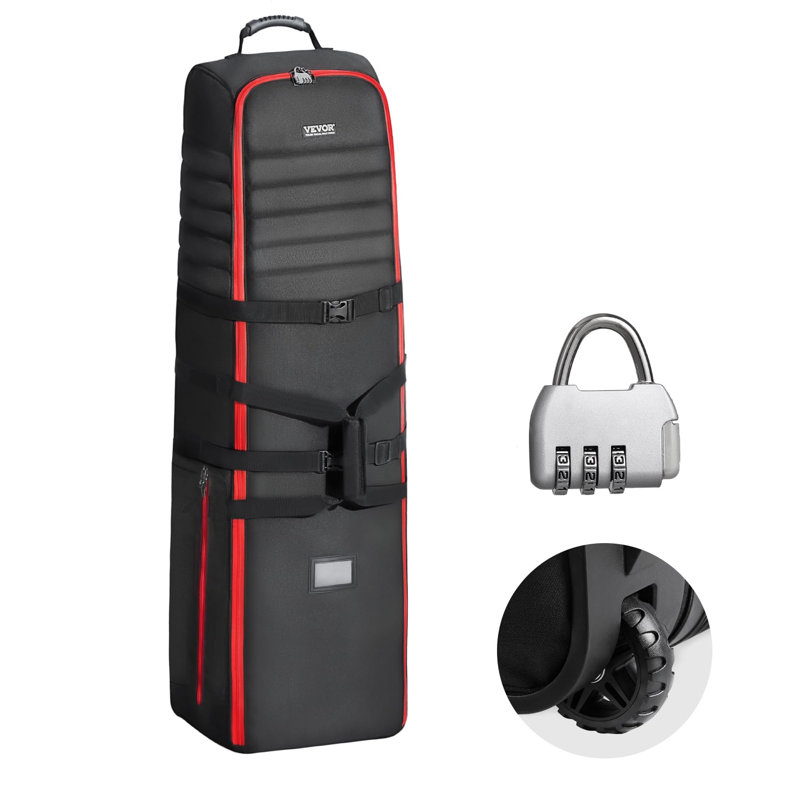 Foto 1 | Bolsa De Viaje De Golf Vevor Heavor Heavy Duty 1000d De Nailon Con Ruedas - Venta Internacional.