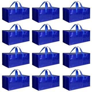Foto 1 | Bolsas De Mudanza Simple Deluxe, Paquete De 12 Unidades, Extra Grandes Con Correas, Azules - Venta Internacional.