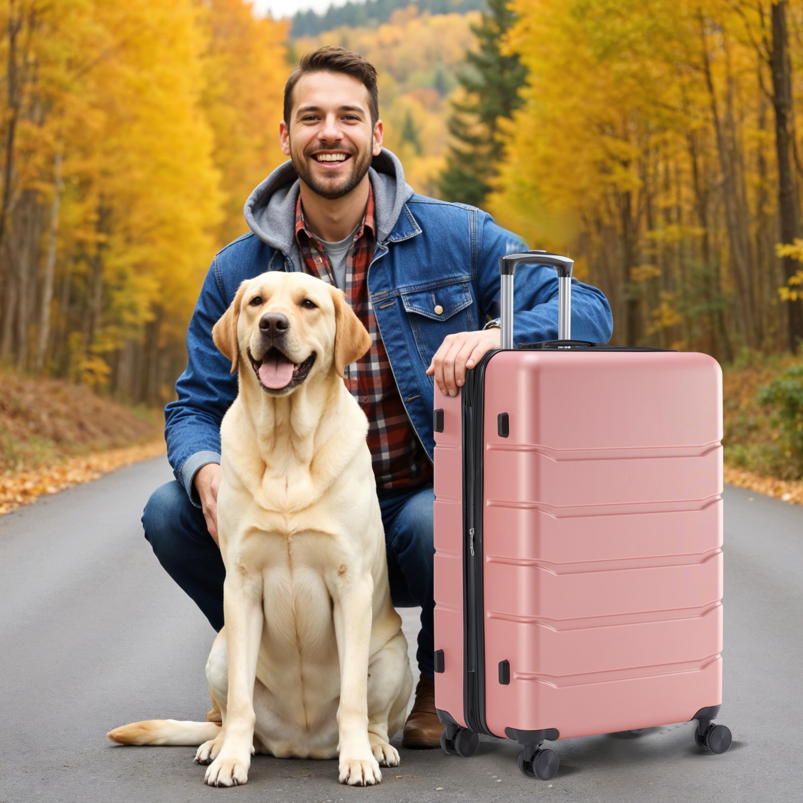 Foto 7 | Luggage Simple Deluxe Carry On De 20 Pulgadas Con Ruedas Giratorias - Venta Internacional.