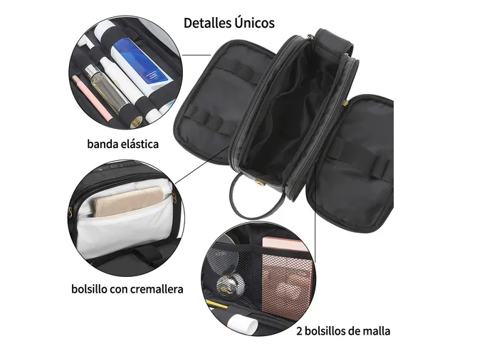 Foto 4 pulgar | Xtellar Neceser De Viaje Premium, Bolsa De Aseo Multifuncional Para Hombre Y Mujer