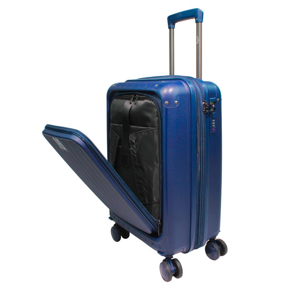 Foto 4 pulgar | Maleta De Cabina C/portalaptop Jon Z12 20'' Azul Azul