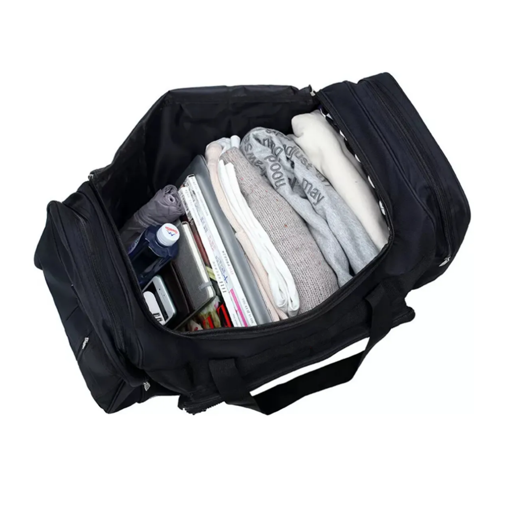 Foto 5 pulgar | Bolsa De Viaje Portátil Duradera De Gran Capacidad 65cm Lab.g, Negro Y Blanco