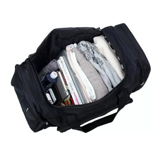 Foto 4 | Bolsa De Viaje Portátil Duradera De Gran Capacidad 65cm Belug, Negro Y Blanco