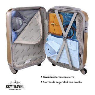 Foto 5 | Set de 6 Maletas de Viaje Big Room ABS con Candado Antirrobo 4 Ruedas