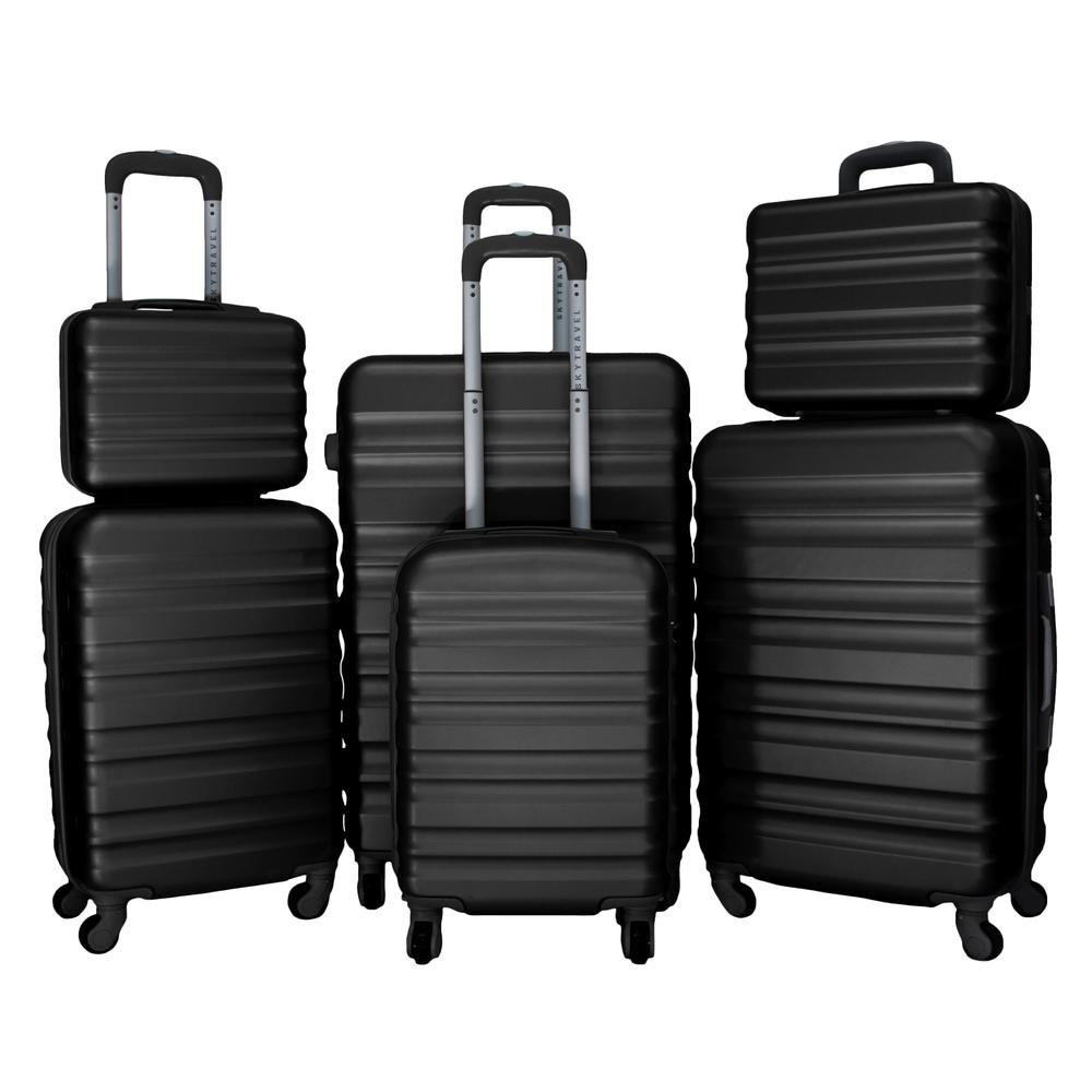 Foto 1 | Set De 6 Maletas De Viaje Abs Con Candado Antirrobo 4 Ruedas Multicolor