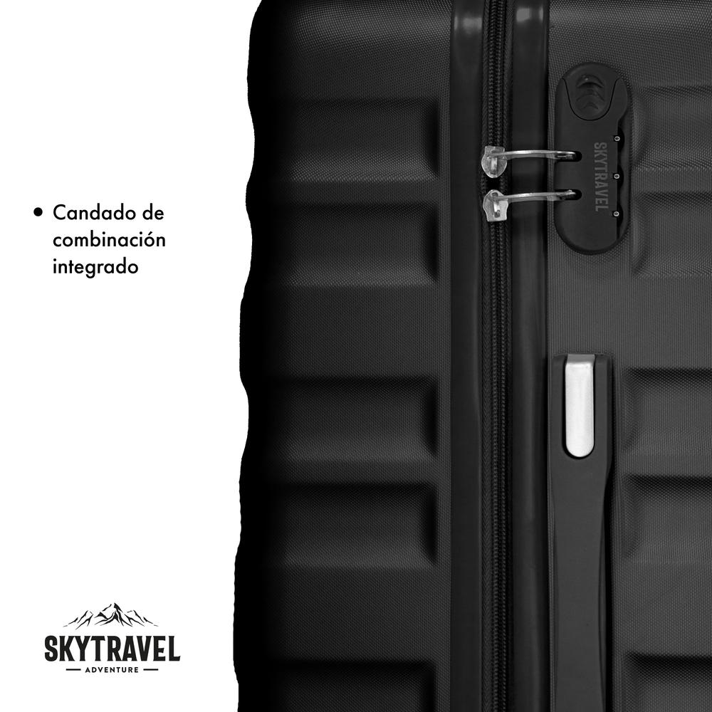Foto 7 | Set De 6 Maletas De Viaje Abs Con Candado Antirrobo 4 Ruedas Multicolor