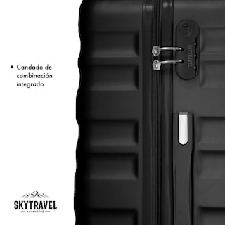 Foto 7 | Set De 6 Maletas De Viaje Abs Con Candado Antirrobo 4 Ruedas Multicolor