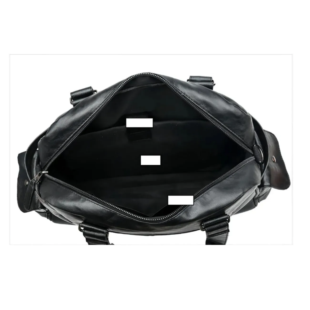 Foto 5 pulgar | Bolso De Mano Tipo Maletín De Hombro Cuero Para Viaje Hombre Lab.g,  Negro