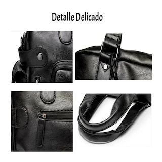 Foto 5 | Bolso De Mano Tipo Maletín De Hombro Cuero Para Viaje Hombre Lab.g, Negro