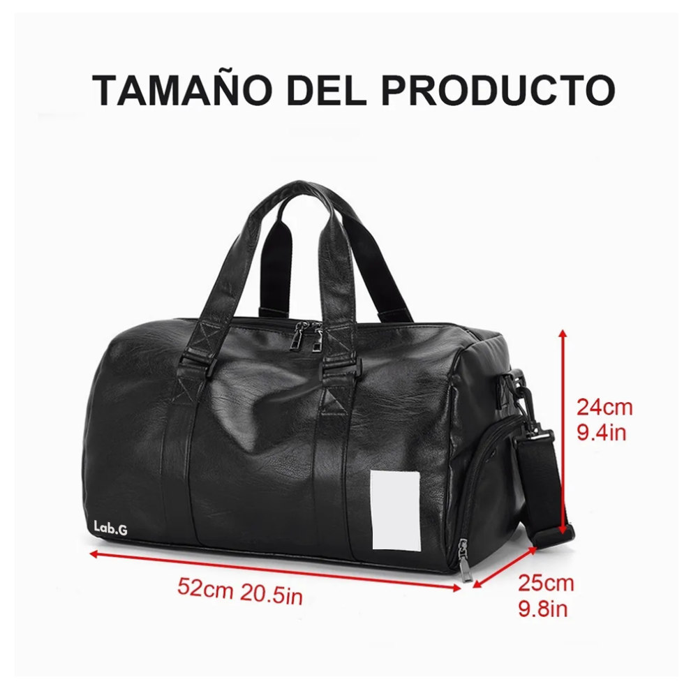 Foto 2 | Maleta Deportiva Bolsa Gym De Viaje Mochila Lab.g,  Negro