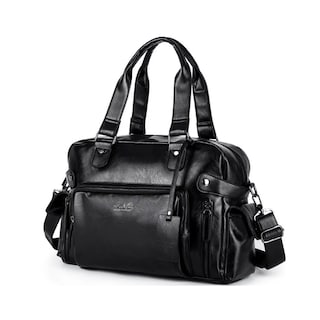 Foto 1 | Bolso De Mano Tipo Maletín De Hombro Cuero Para Viaje Hombre Lab.g Negro