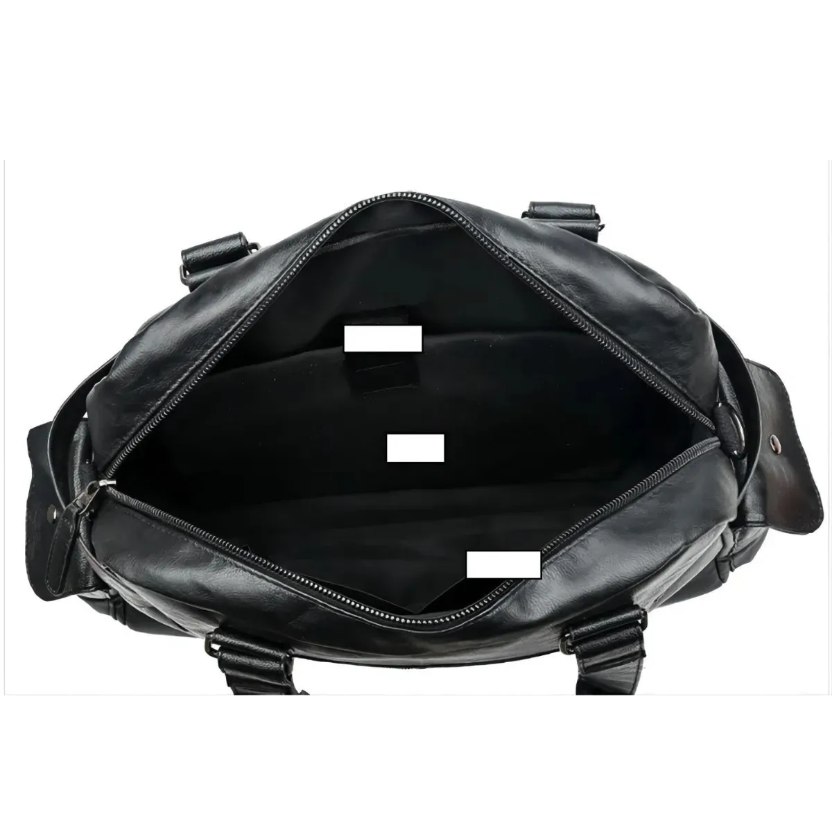 Foto 5 | Bolso De Mano Tipo Maletín De Hombro Cuero Para Viaje Hombre Lab.g Negro