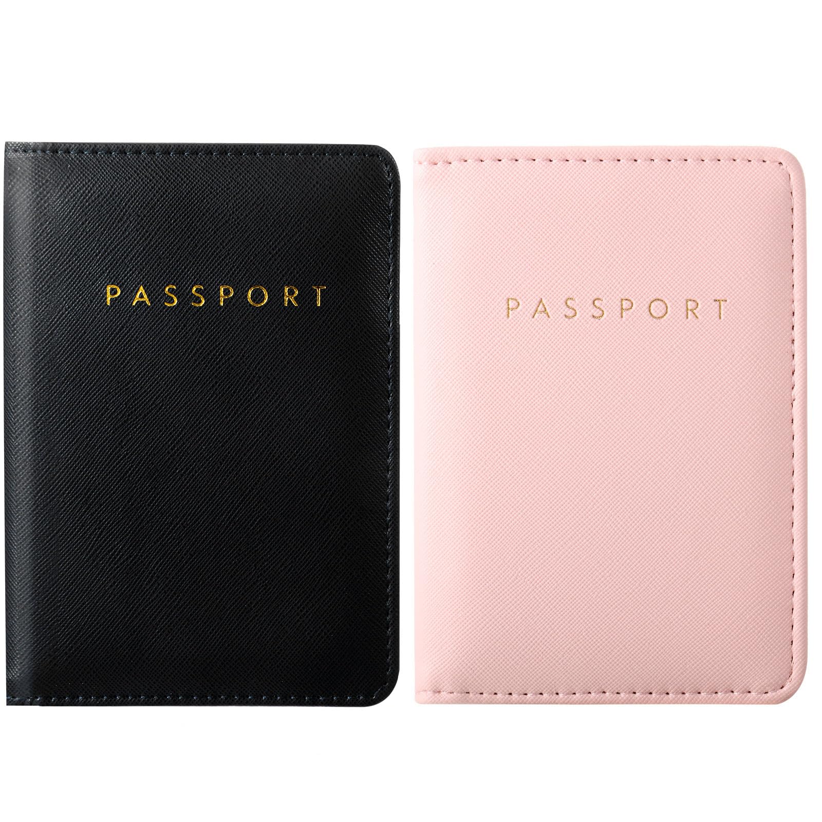 Foto 2 pulgar | Funda Para Pasaporte Frienda Para Mujer, Clásica, Rosa Y Negra - Venta Internacional.
