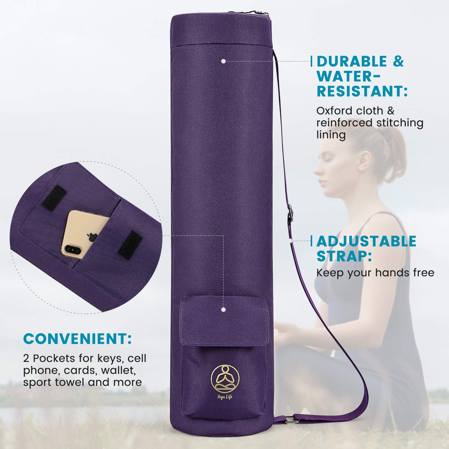 Foto 3 pulgar | Bolsa De Esterilla De Yoga Gonex Para Esterillas De Yoga Para Mujeres Y Hombres - Venta Internacional.