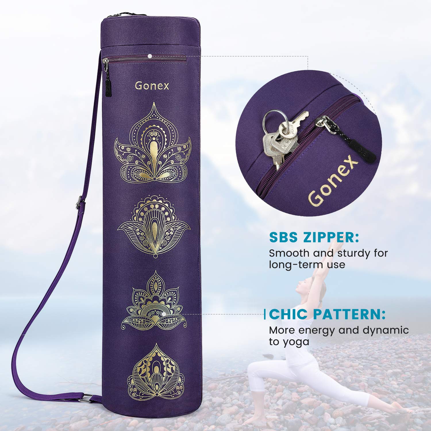 Foto 4 pulgar | Bolsa De Esterilla De Yoga Gonex Para Esterillas De Yoga Para Mujeres Y Hombres - Venta Internacional.