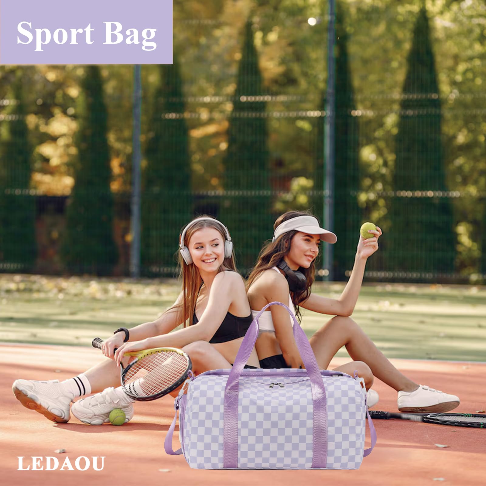 Foto 5 pulgar | Bolsa De Gimnasio Ledaou, Bolsa De Lona Deportiva Impermeable Para Hombres Y Mujeres - Venta Internacional.