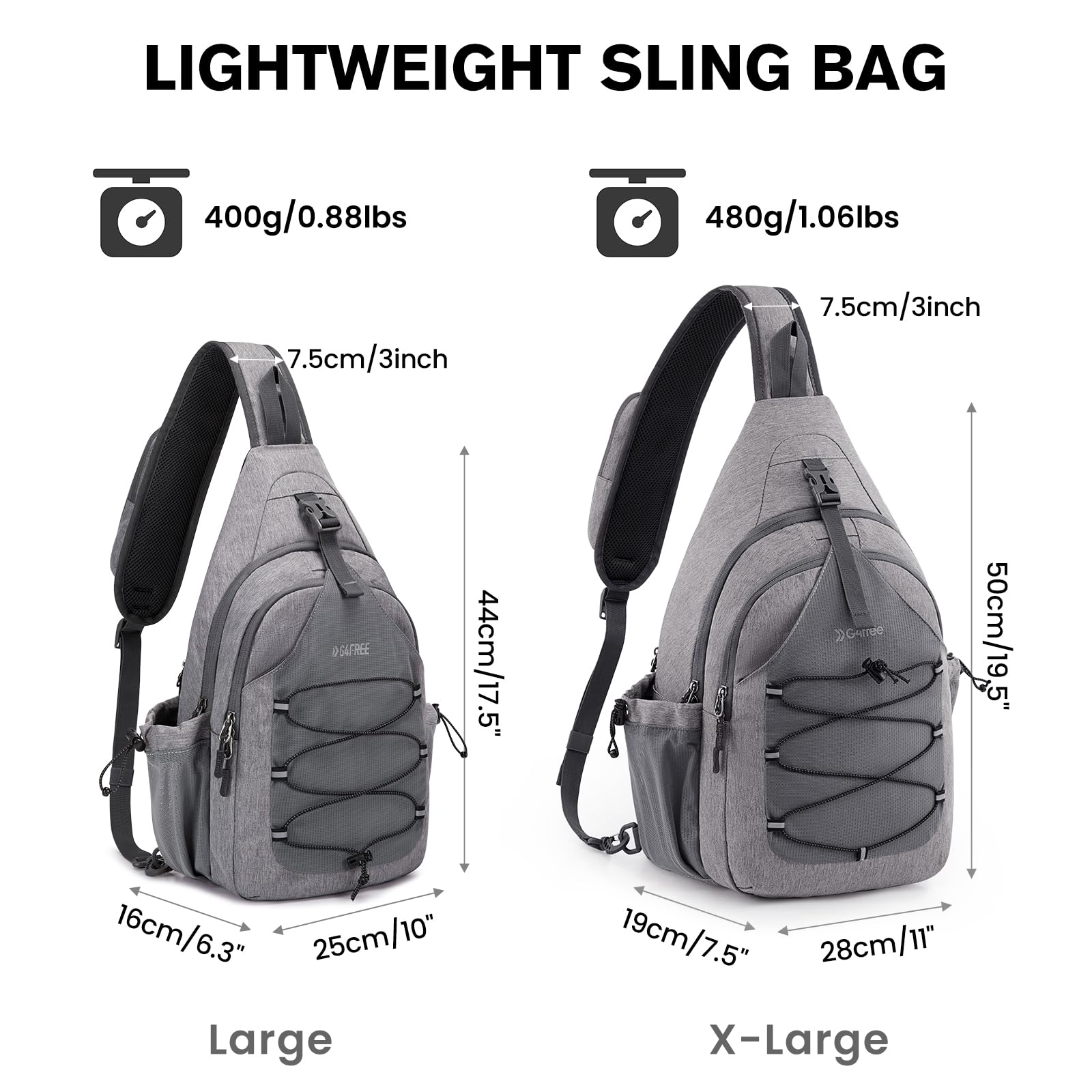 Foto 7 pulgar | Bolsa De Pickleball G4free, Bandolera Grande, Gris Claro - Venta Internacional.
