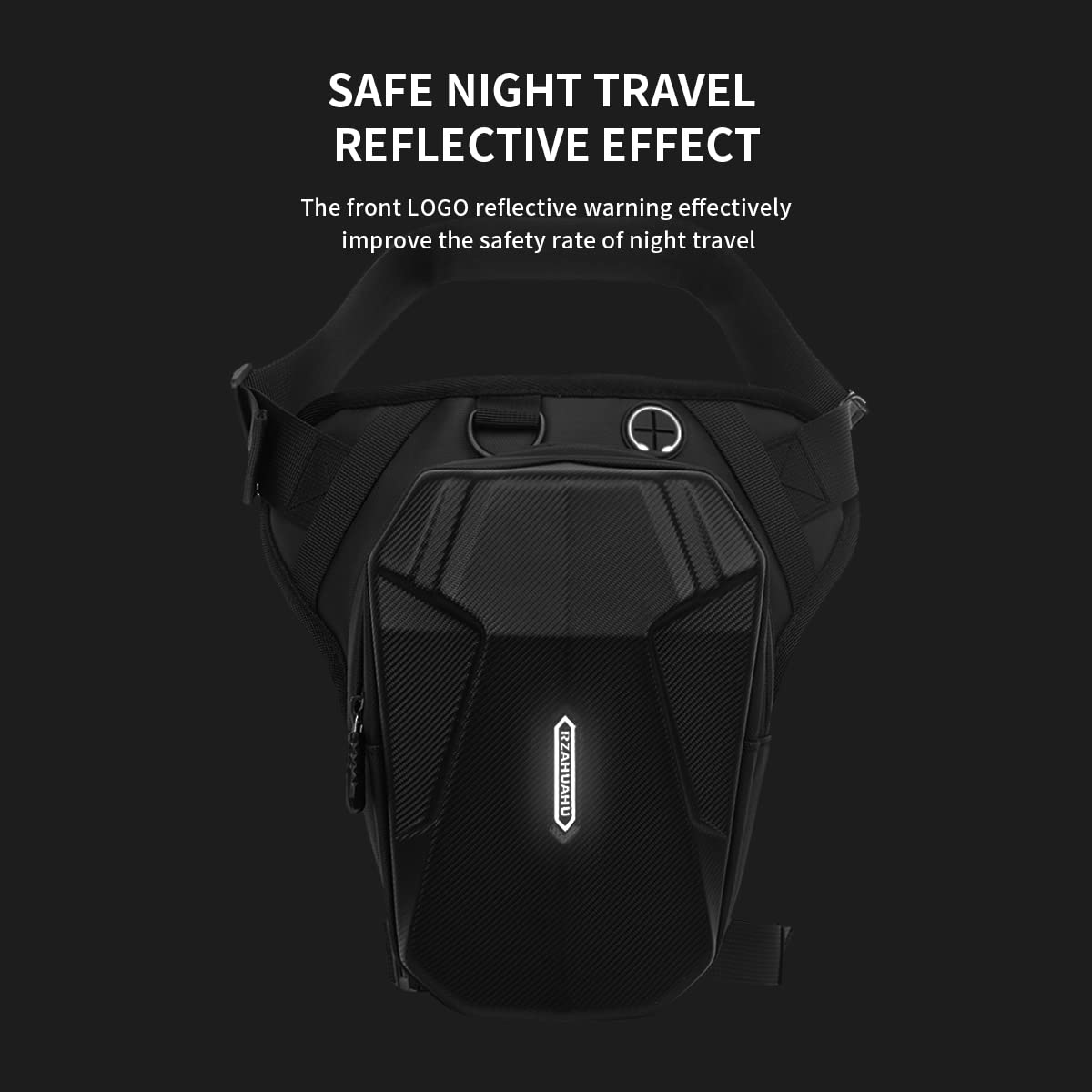 Foto 5 | Riñonera Para Motocicleta Rzahuahu, Bolsa Negra De Eva, 350 G - Venta Internacional.