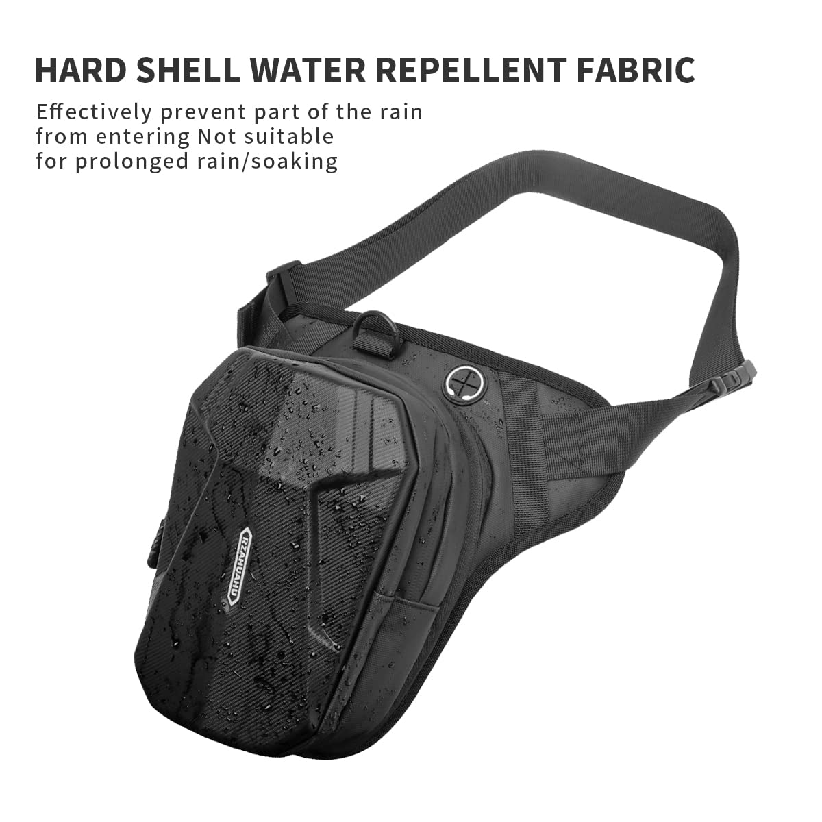 Foto 6 | Riñonera Para Motocicleta Rzahuahu, Bolsa Negra De Eva, 350 G - Venta Internacional.