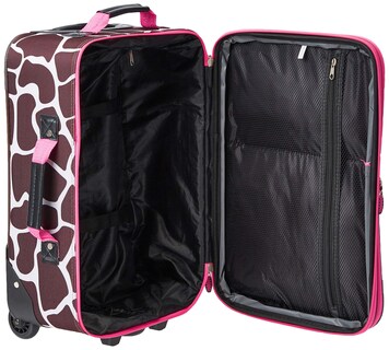 Foto 5 | Set De Equipaje Rockland Fashion Softside Upright Pink Jiraffe - Venta Internacional.