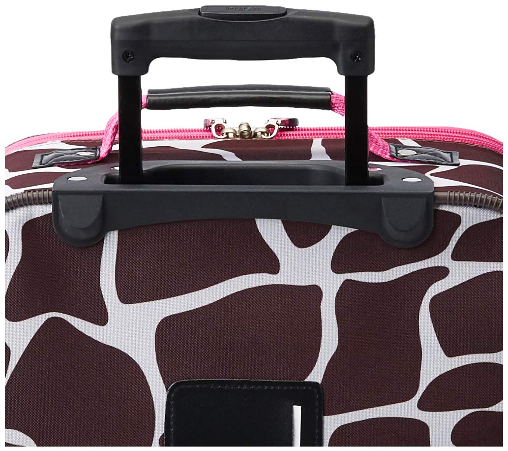 Foto 7 pulgar | Set De Equipaje Rockland Fashion Softside Upright Pink Jiraffe - Venta Internacional.