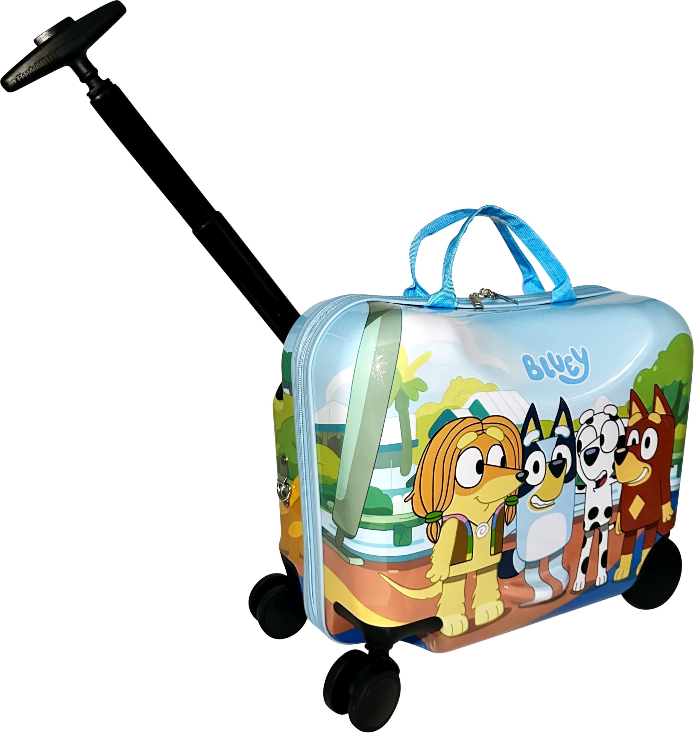 Foto 3 pulgar | Maleta Ride-on Fast Forward Ride-on 18 Para Niños Bluey - Venta Internacional.