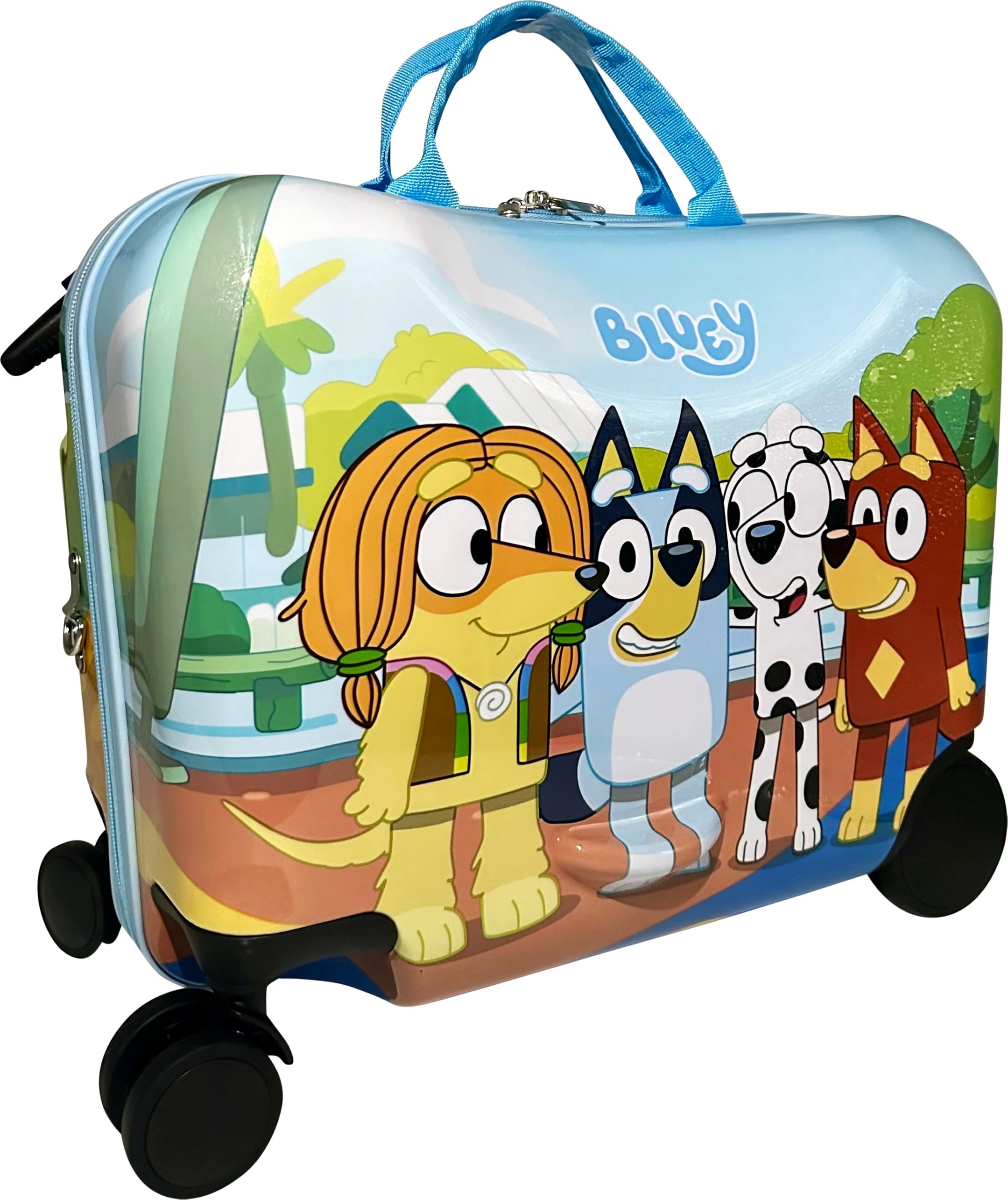 Foto 4 pulgar | Maleta Ride-on Fast Forward Ride-on 18 Para Niños Bluey - Venta Internacional.