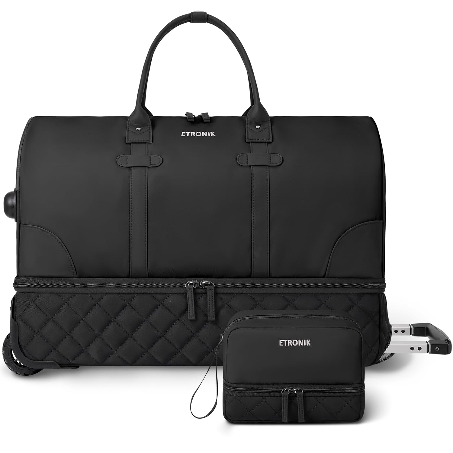 Foto 2 pulgar | Bolsa De Viaje Con Ruedas Etronik De 21 Pulgadas Con Ruedas, Negra - Venta Internacional.