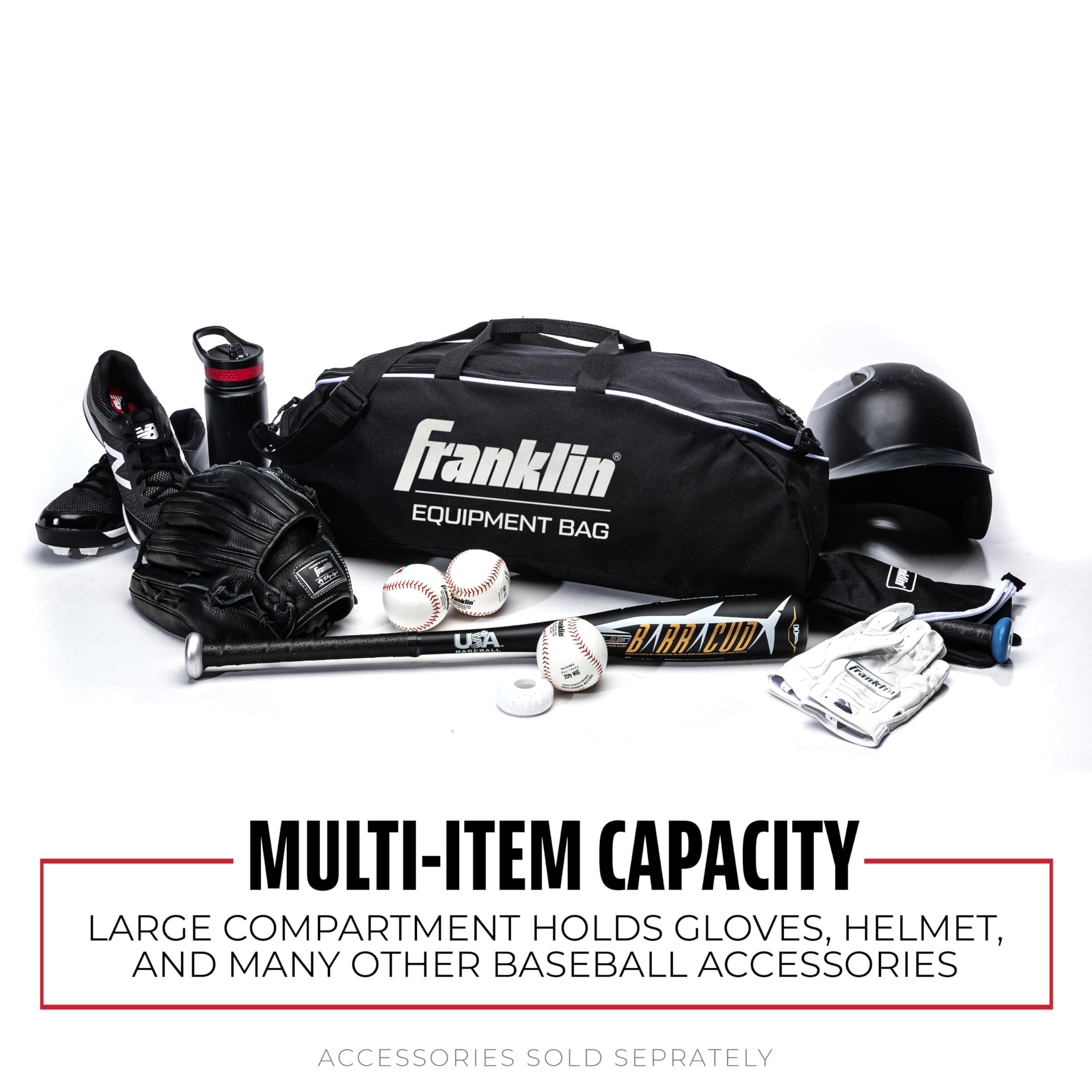 Foto 3 pulgar | Bolsa Para Bate De Béisbol Franklin Sports Youth, Negra - Venta Internacional.