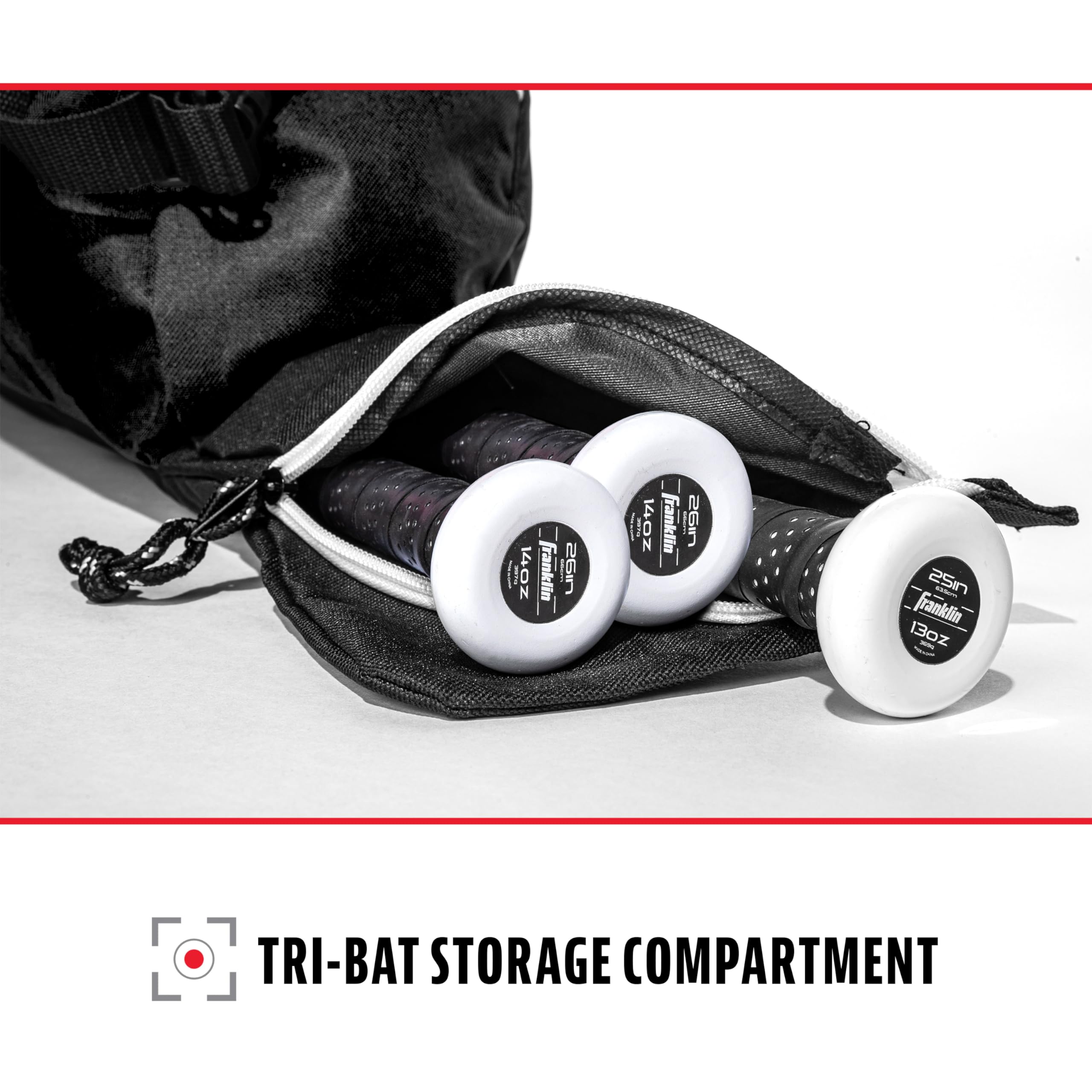 Foto 4 pulgar | Bolsa Para Bate De Béisbol Franklin Sports Youth, Negra - Venta Internacional.