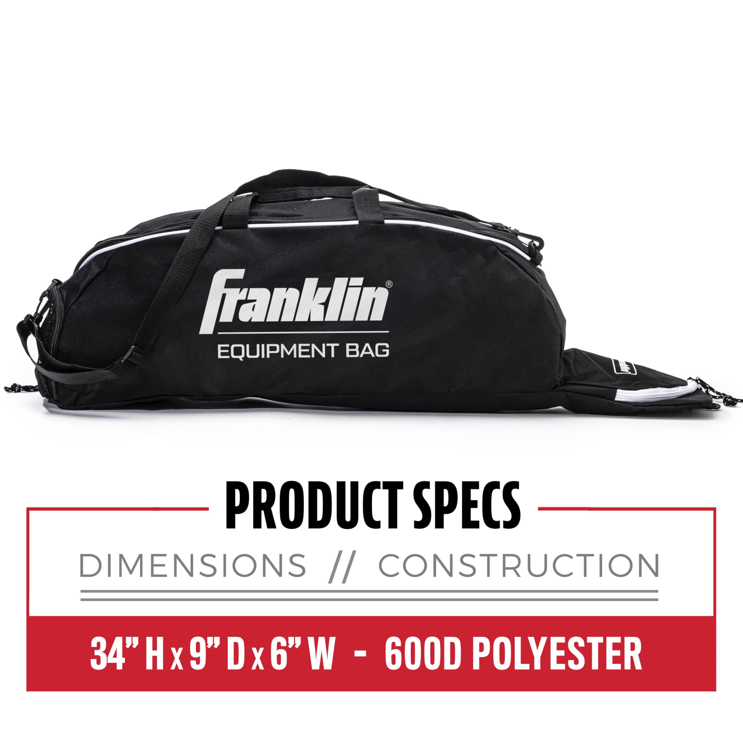 Foto 7 pulgar | Bolsa Para Bate De Béisbol Franklin Sports Youth, Negra - Venta Internacional.