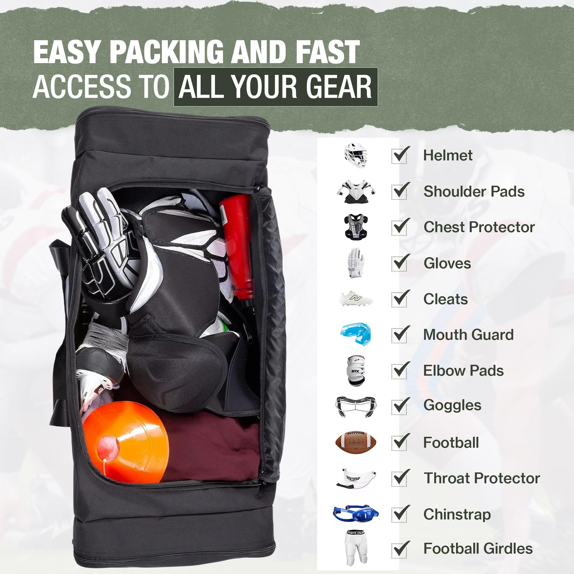 Foto 5 | Bolsa De Viaje Jetstream Heavy Duty Con Múltiples Bolsillos, 42 Pulgadas - Venta Internacional.