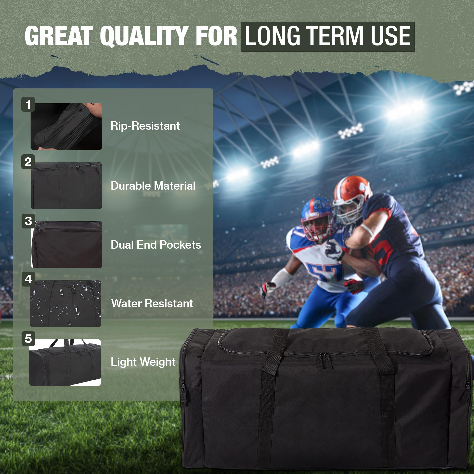 Foto 7 | Bolsa De Viaje Jetstream Heavy Duty Con Múltiples Bolsillos, 42 Pulgadas - Venta Internacional.