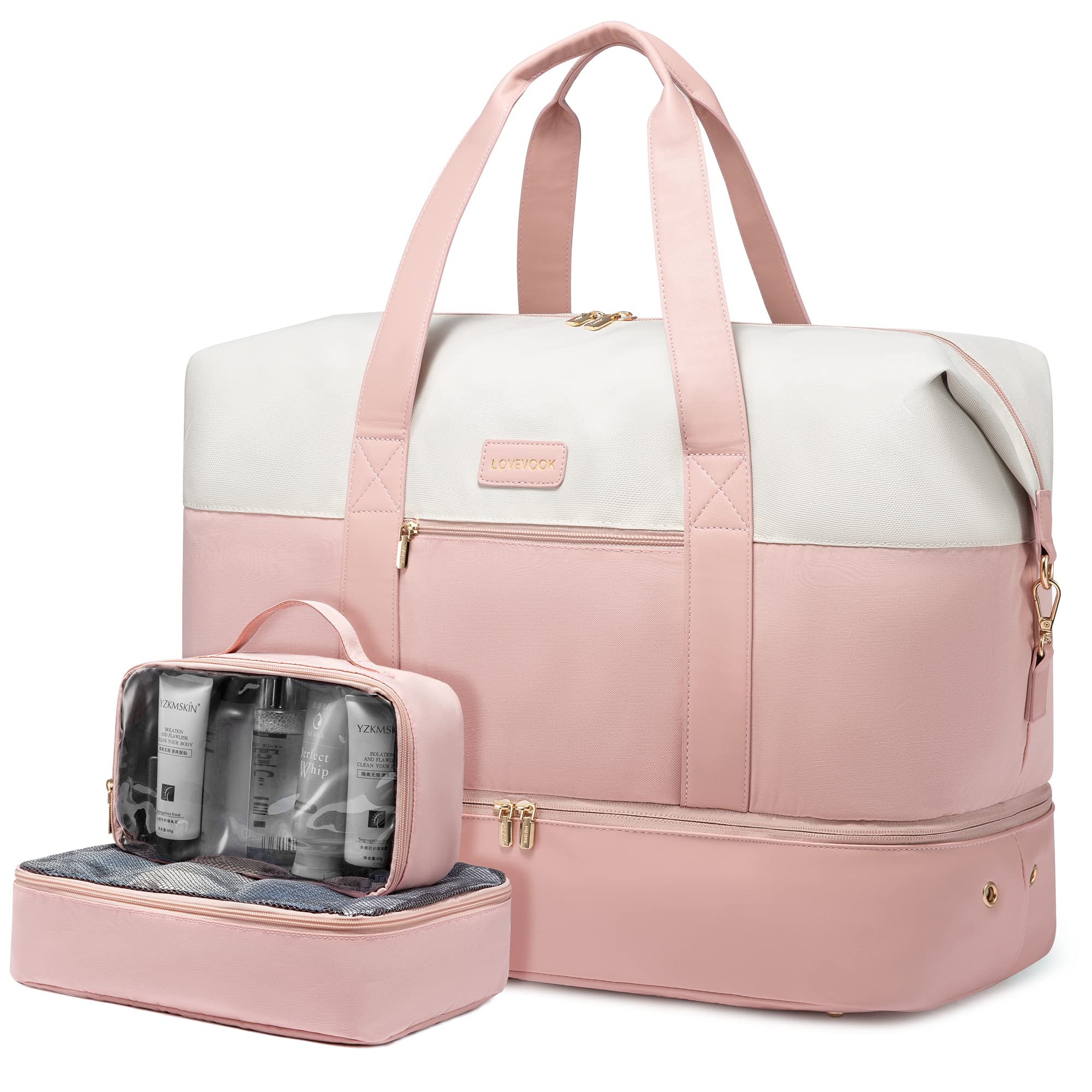 Foto 2 pulgar | Bolsa De Viaje Lovevook Weekender Con 2 Cubos De Embalaje Para Mujer - Venta Internacional.