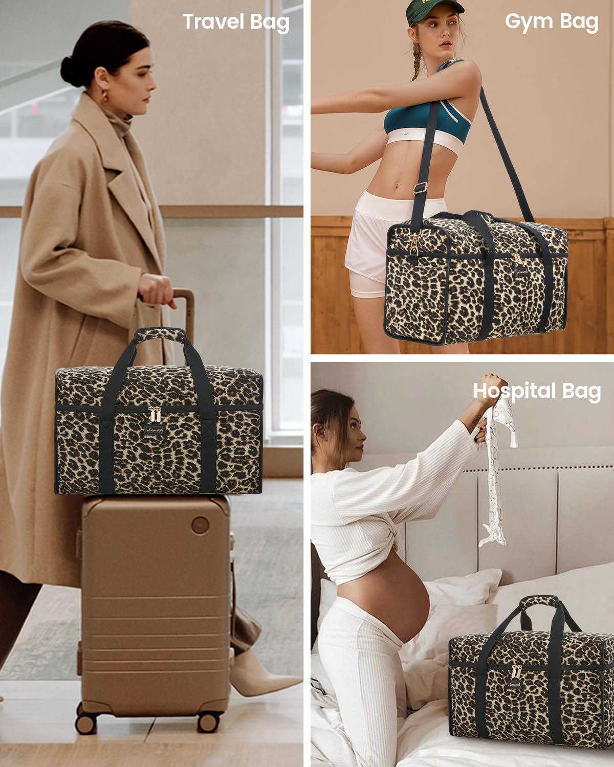 Foto 7 | Bolsa De Viaje Lovevook Weekender Para Mujer, Juego De 3 Piezas - Venta Internacional.