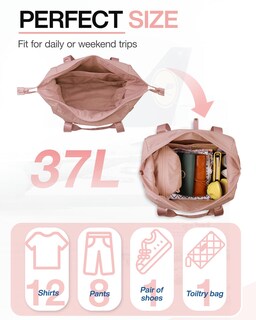 Foto 5 | Bolsa De Viaje Weekender Bags Bagsmart Con Compartimento Para Zapatos - Venta Internacional.