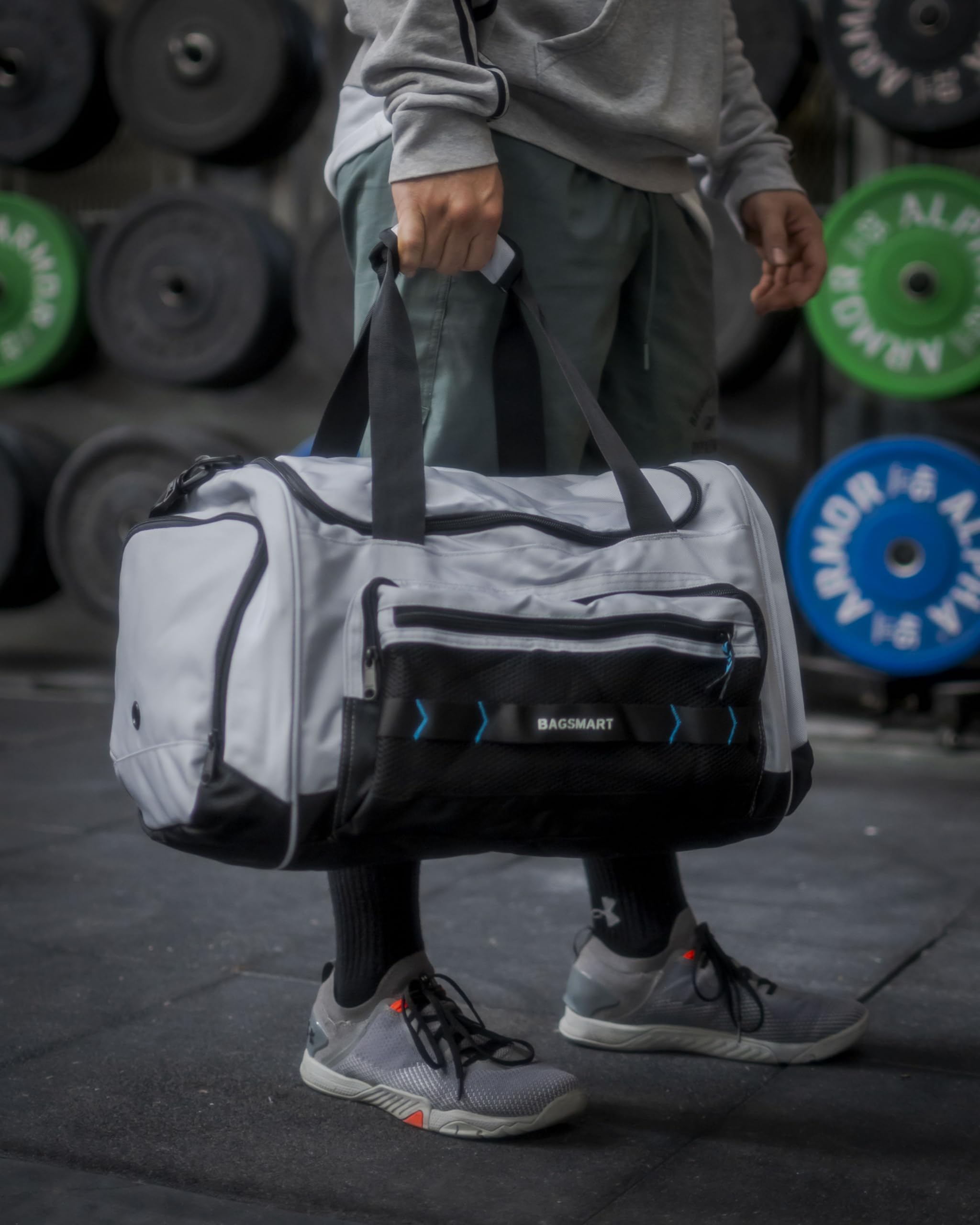 Foto 3 pulgar | Bolsa De Gimnasio Bagsmart Sports Travel Duffel De 37 L Con Compartimento Para Zapatos - Venta Internacional.