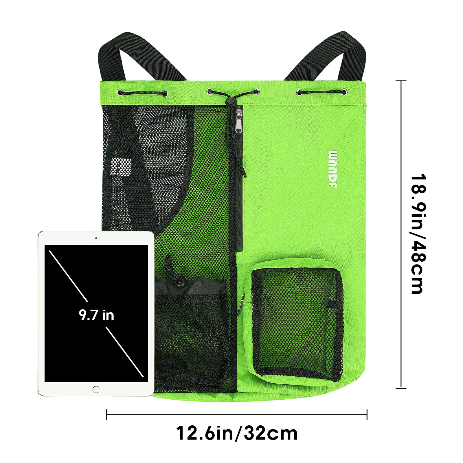 Foto 6 pulgar | Bolsa De Natación Wandf, Mochila De Malla Con Cordón, Impermeable, Verde - Venta Internacional.