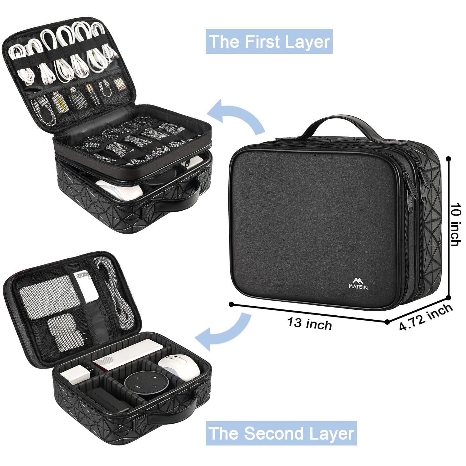 Foto 3 pulgar | Bolsa Organizadora De Electrónica De Viaje Matein Cord Organizer - Venta Internacional.
