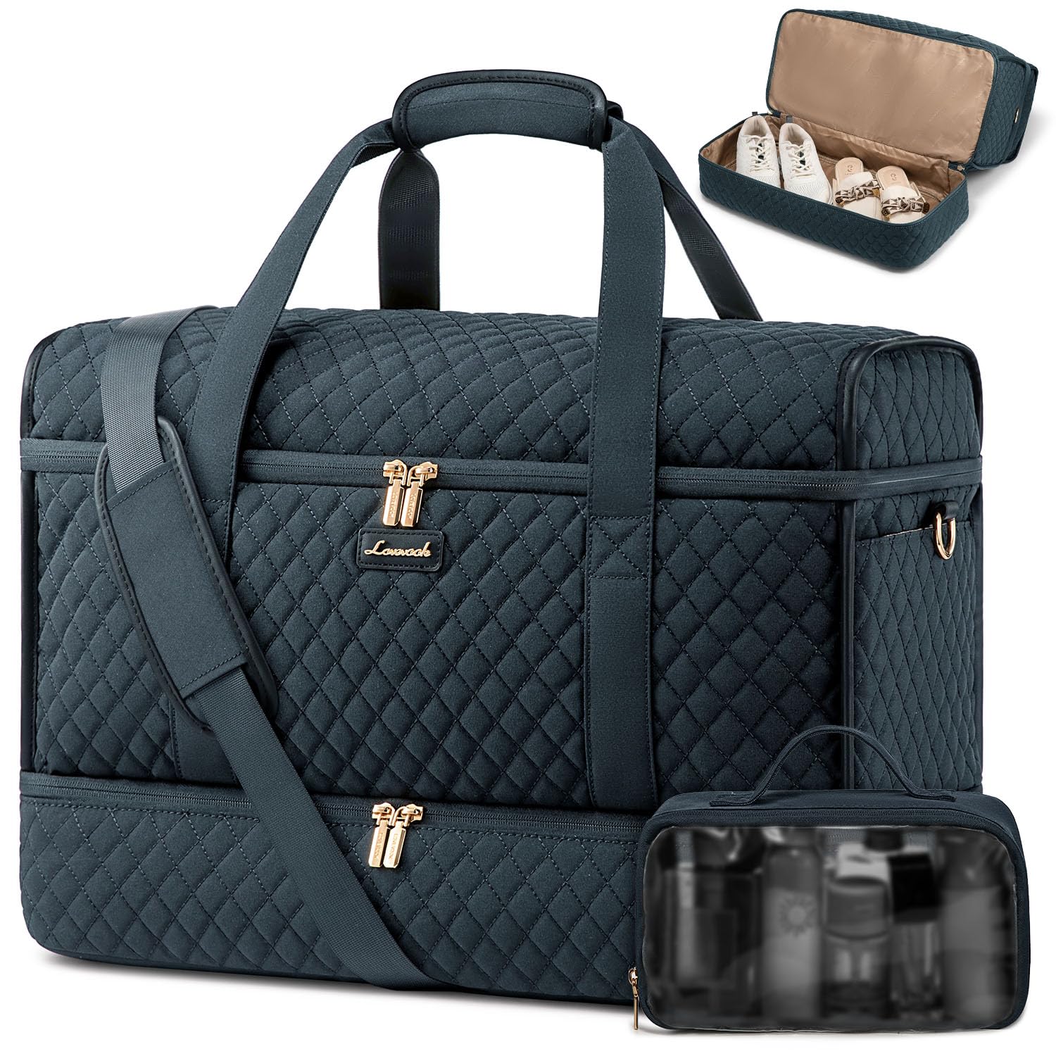Foto 1 | Bolsa De Viaje Lovevook Grande Para Fines De Semana Con Compartimento Para Zapatos - Venta Internacional.
