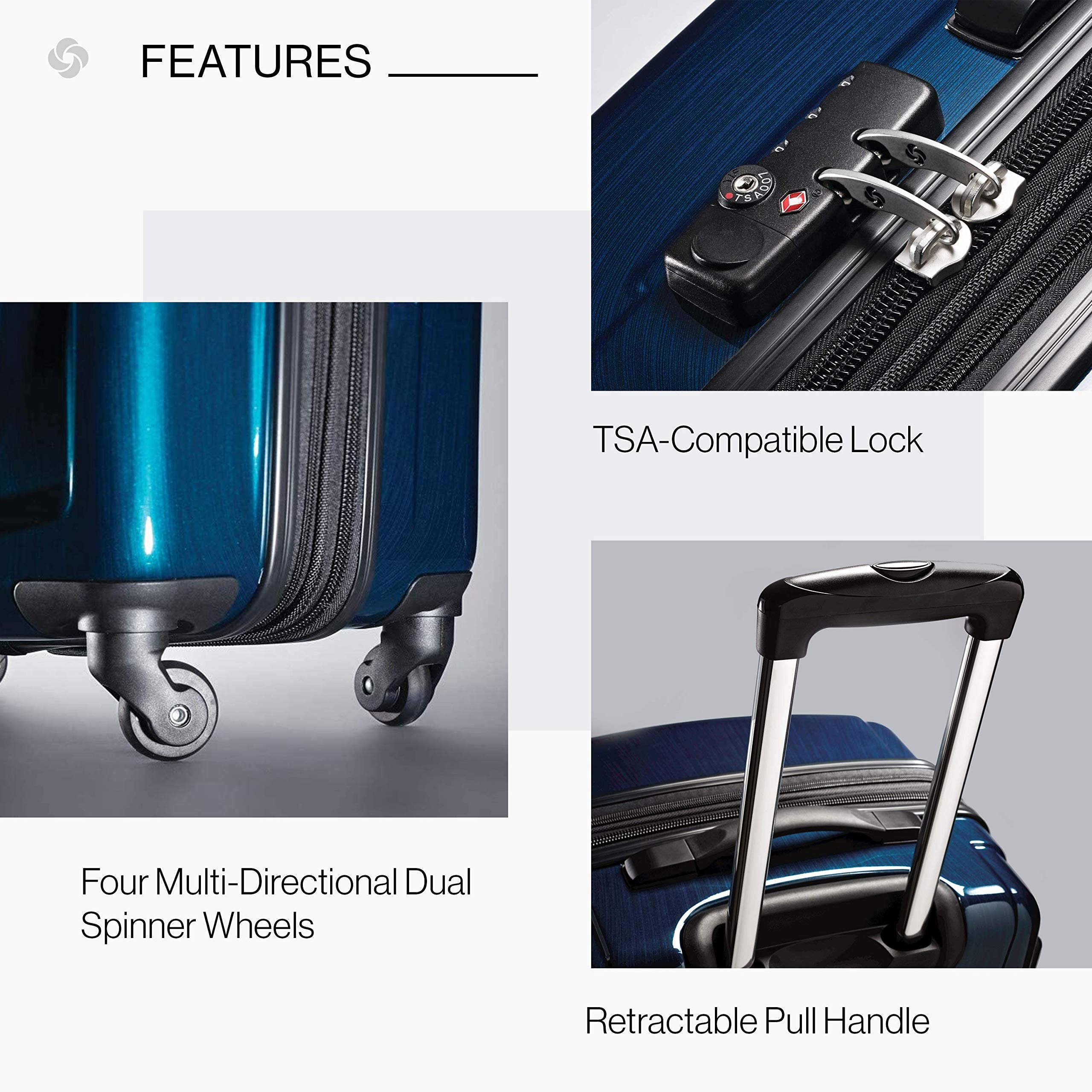 Foto 4 pulgar | Equipaje Samsonite Winfield 2 Hardside Con Ruedas Giratorias De 20 Pulgadas - Venta Internacional.