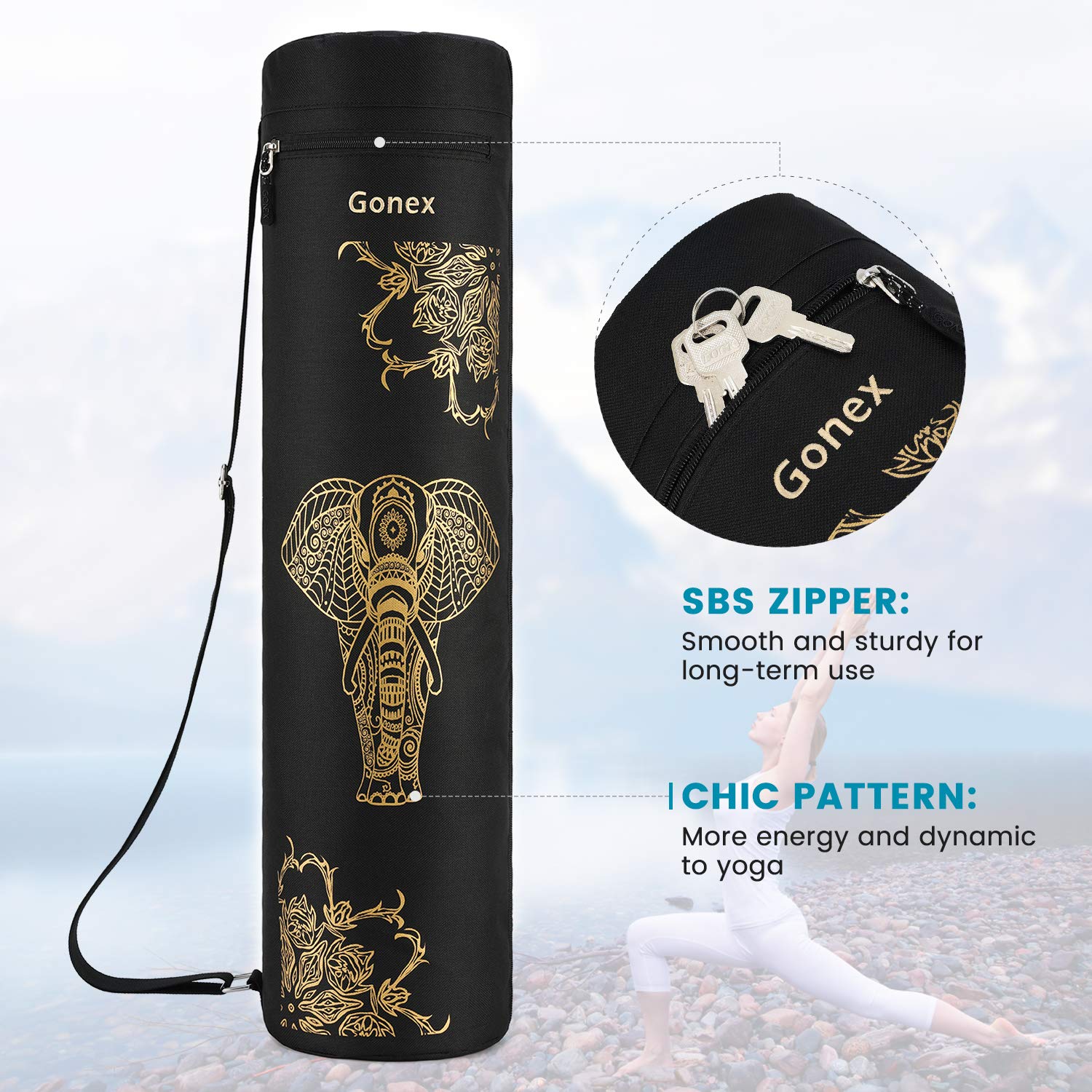 Foto 4 pulgar | Bolsa De Esterilla De Yoga Gonex Para Esterillas De Yoga Para Mujeres Y Hombres - Venta Internacional.