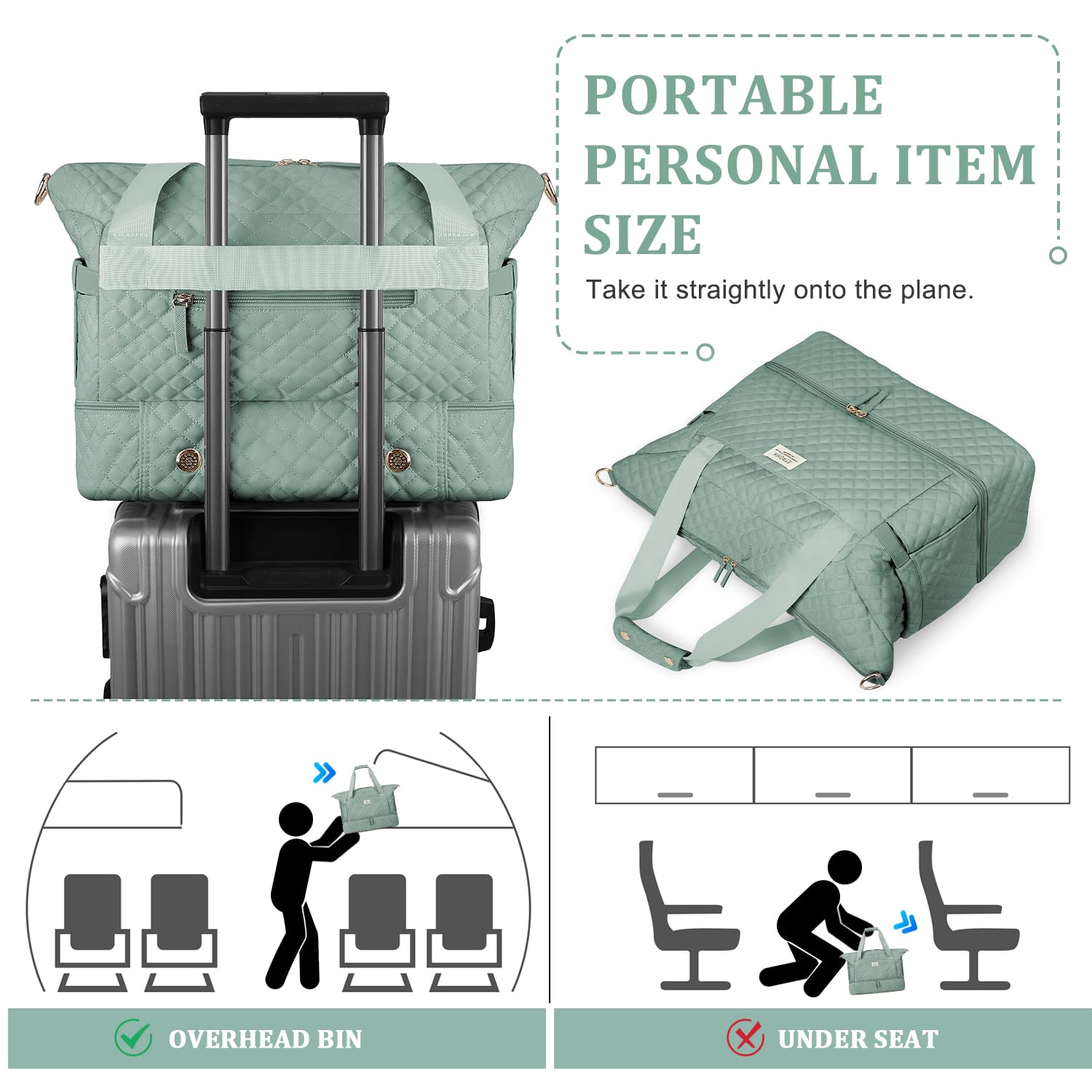 Foto 6 pulgar | Bolsa De Viaje Etronik Para Mujer, Bolsa De Gimnasio Con Compartimento Para Zapatos - Venta Internacional.