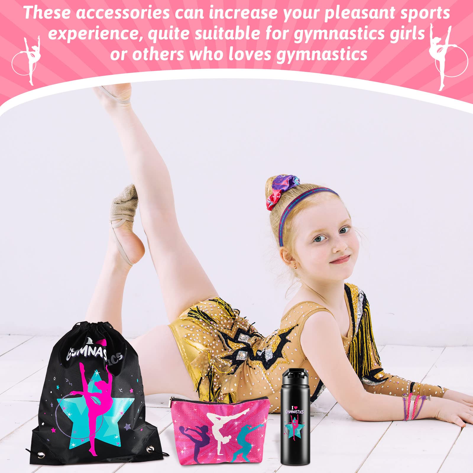 Foto 7 pulgar | Set De Regalo De Gimnasia Kigeli Para Niñas Con Bolsa Con Cordón Y Más - Venta Internacional.