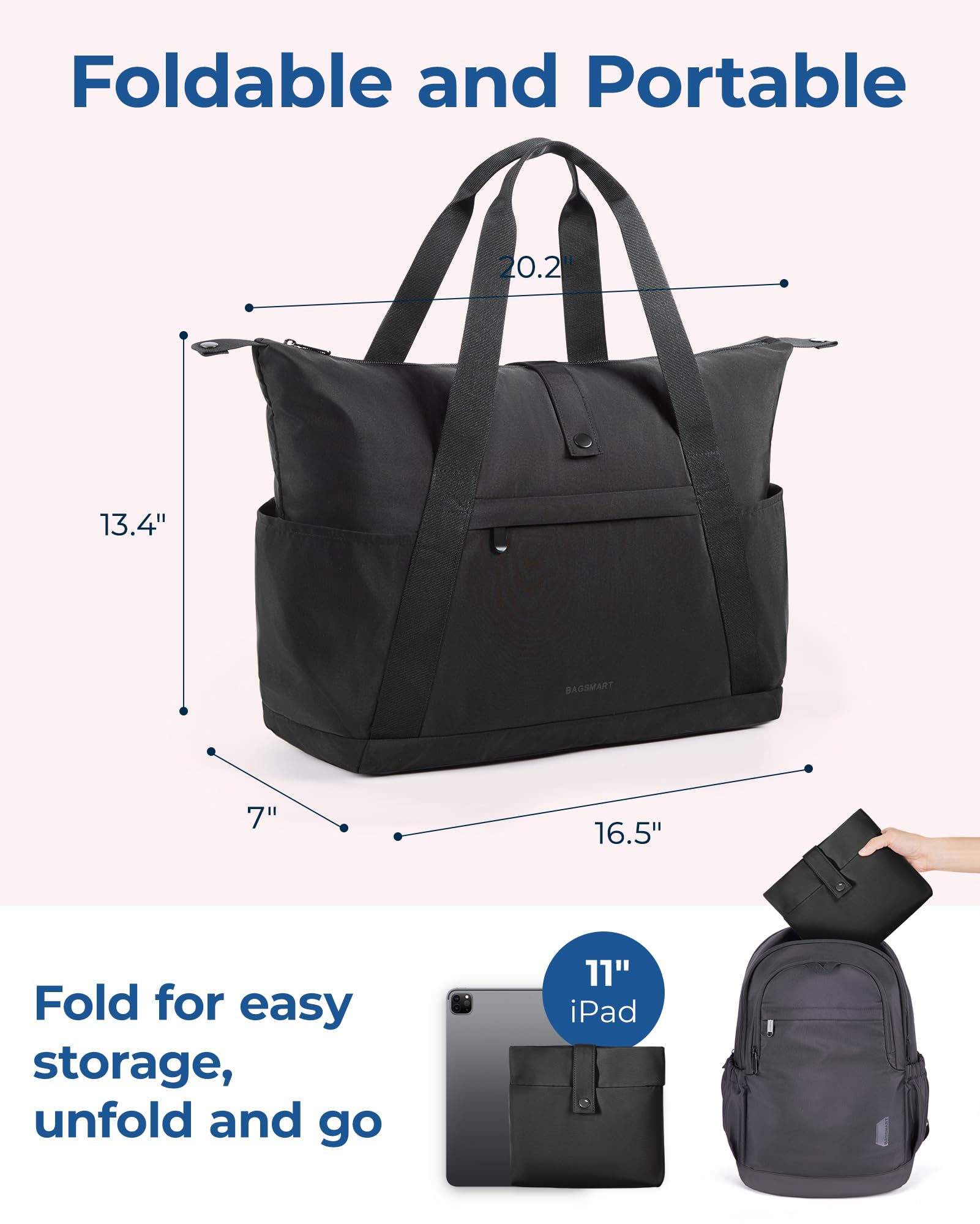 Foto 6 | Bolsa De Fin De Semana Bagsmart Para Spirit Airlines 23l Para Mujer - Venta Internacional.
