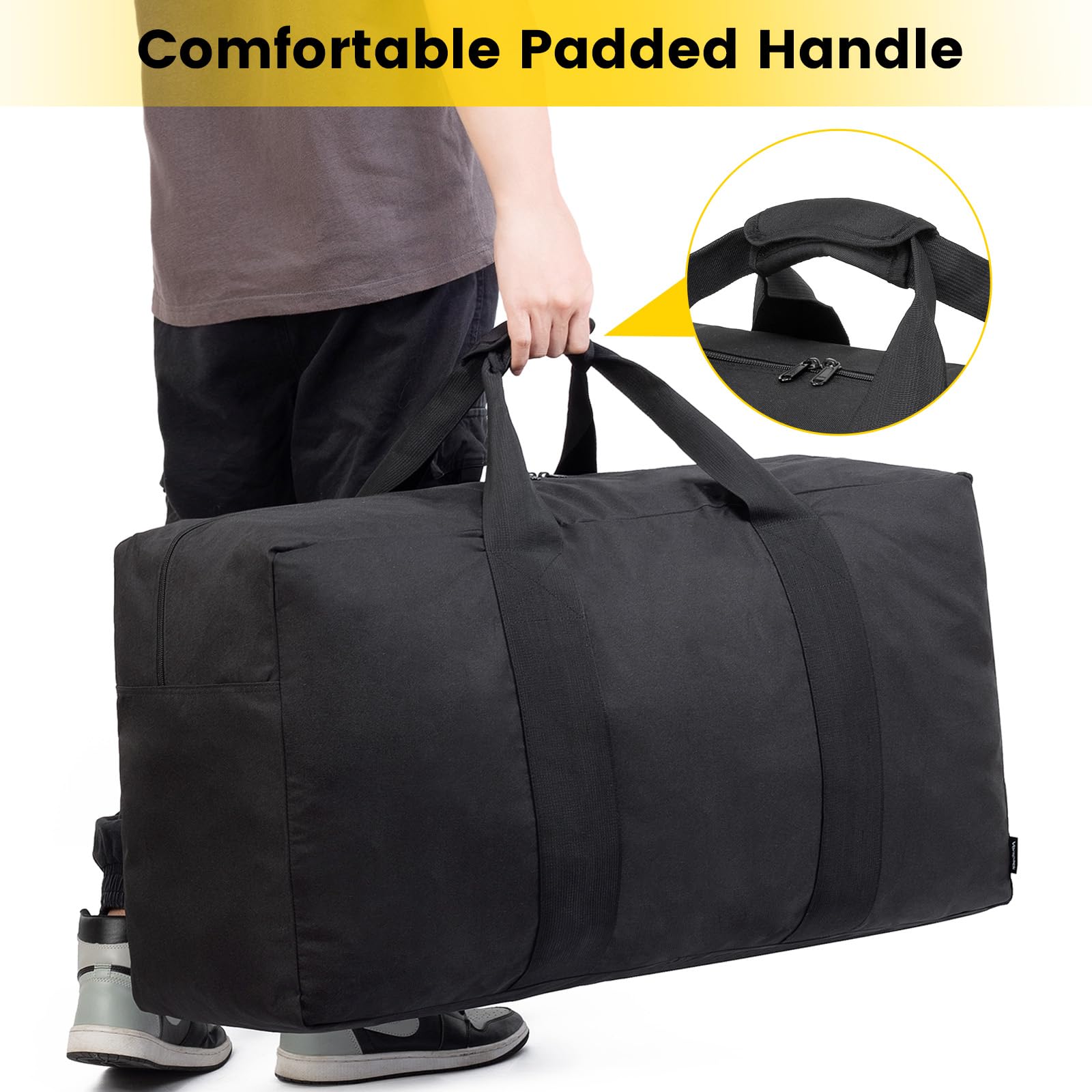 Foto 6 pulgar | Bolsa De Viaje Vorspack Extra Grande De 100 Litros, Color Negro - Venta Internacional.