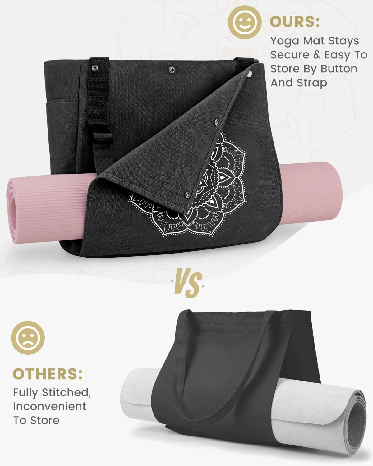 Foto 3 pulgar | Bolsa Para Esterilla De Yoga Gonex, Bolsa De Lona Negra - Venta Internacional.