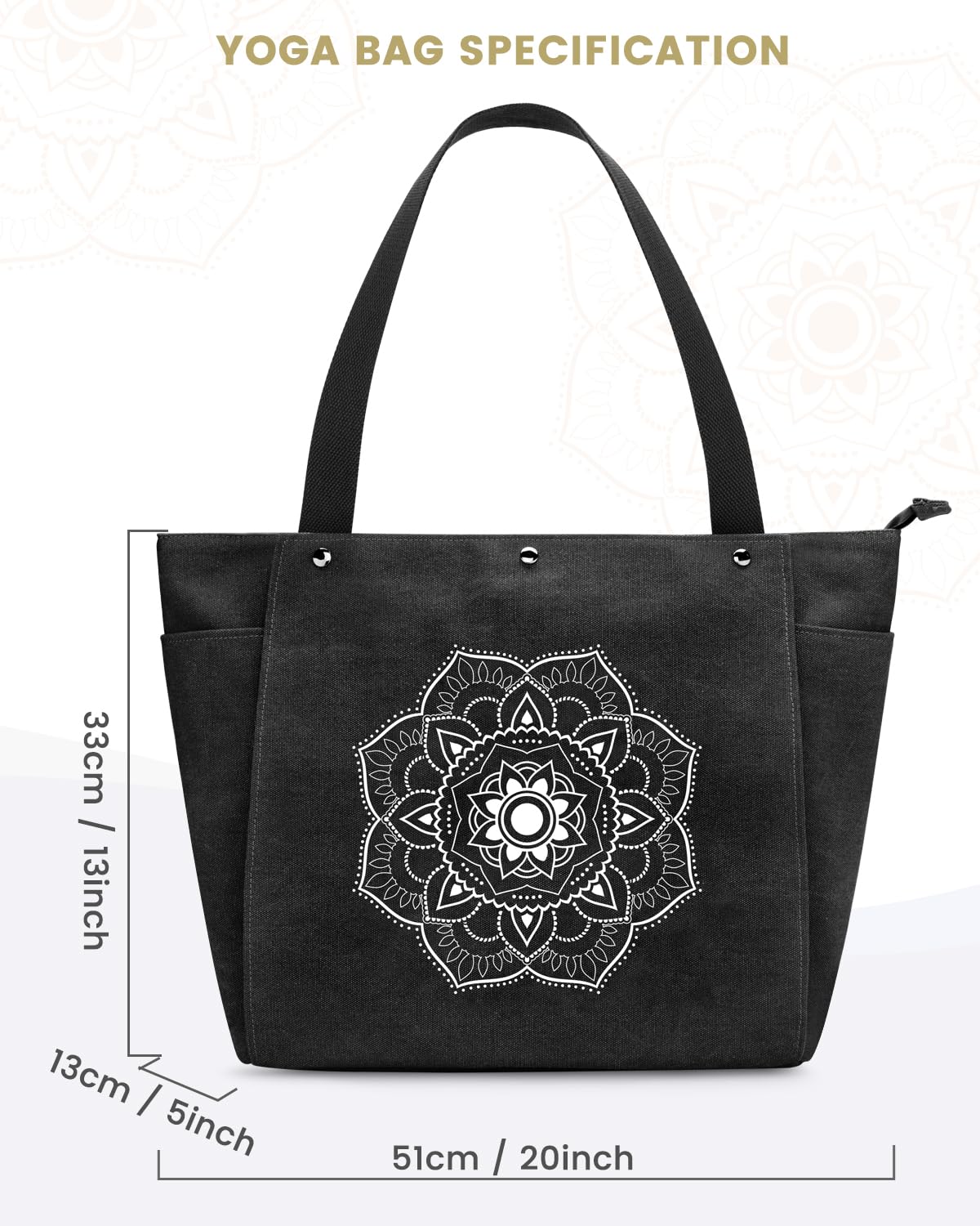 Foto 6 pulgar | Bolsa Para Esterilla De Yoga Gonex, Bolsa De Lona Negra - Venta Internacional.