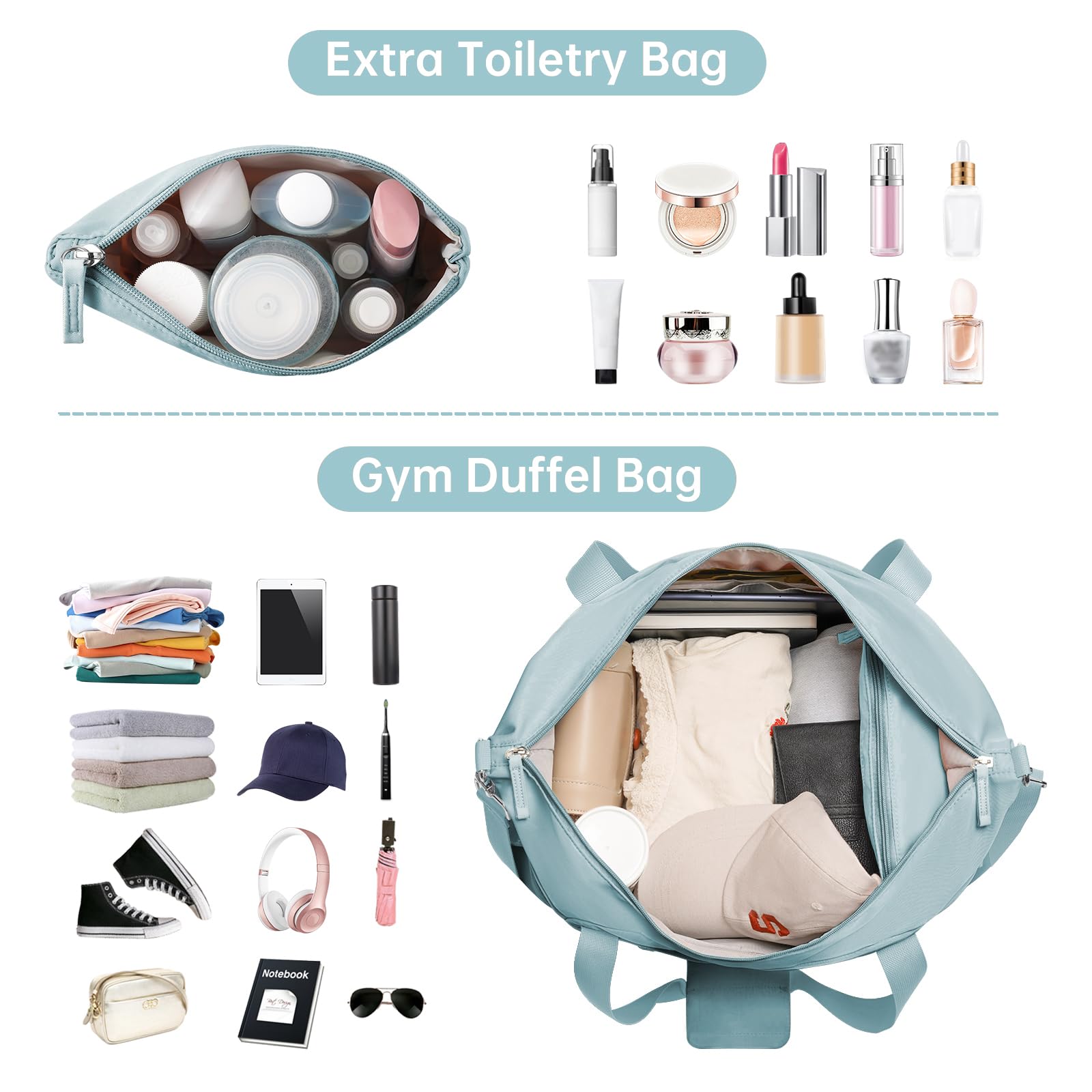 Foto 3 pulgar | Bolsa De Gimnasio Etronik Para Mujer, Bolsa De Viaje Con Compartimento Para Zapatos - Venta Internacional.